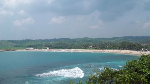 Scenic view of sea against sky