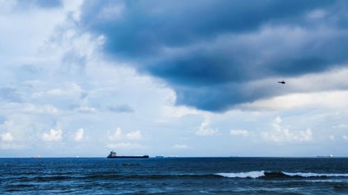 Scenic view of sea against sky