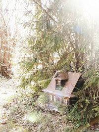 High angle view of abandoned building