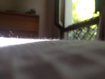 Surface level of bed