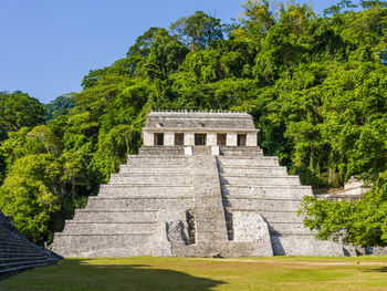 Built structure with trees in background