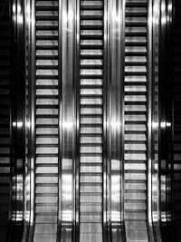 Full frame shot of escalator