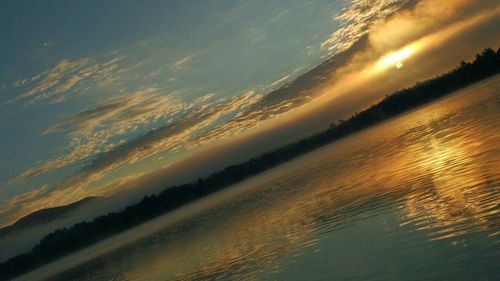 Reflection of clouds in water