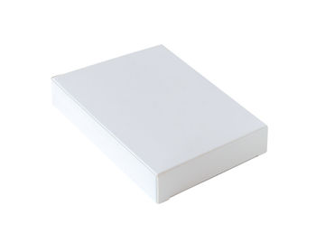 High angle view of white paper