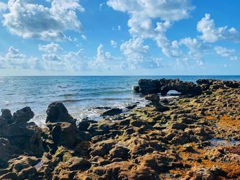 Scenic view of sea against sky