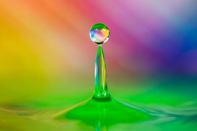 Close-up of bubbles in water