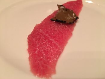 Close-up of ice cream in plate