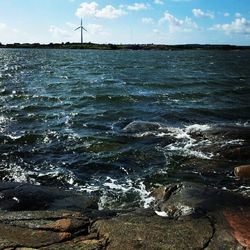 Scenic view of sea against sky