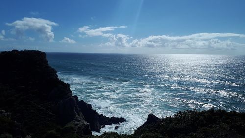 Scenic view of sea against sky