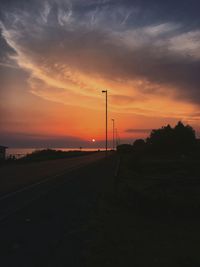 Scenic view of sunset against sky