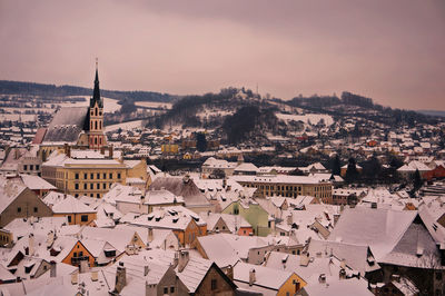 Aerial view of city