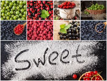 Digital composite image of fruits