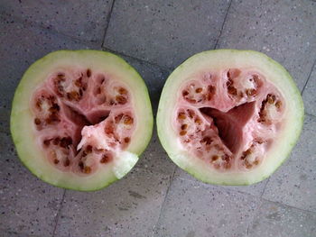 High angle view of fruits