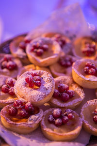 High angle view of cake