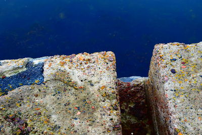 Scenic view of sea and rock