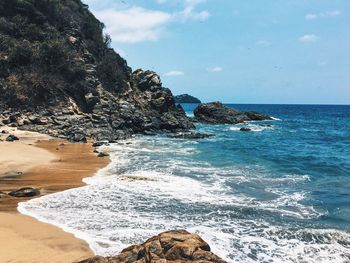 Scenic view of sea against sky