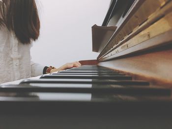 Woman playing piano