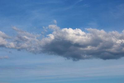 Low angle view of clouds in sky
