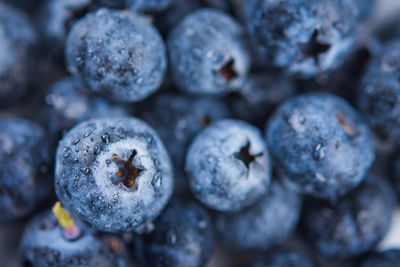 Full frame shot of blueberries
