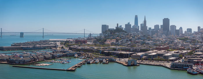 High angle view of cityscape