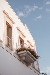 Low angle view of building against sky