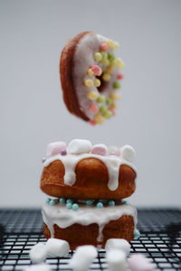 Close-up of cake on table