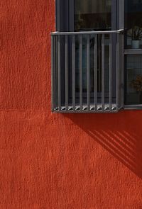 Close-up of window of building