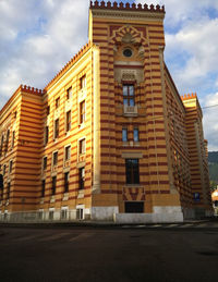 Low angle view of building against sky