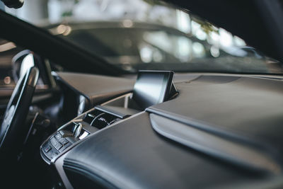 Close-up of vintage car