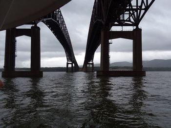 View of bridge over river