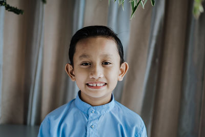 Portrait of boy smiling