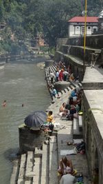 People sitting on chair