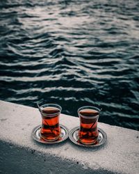 Two glasses of turkish tea