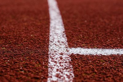 Full frame shot of running track