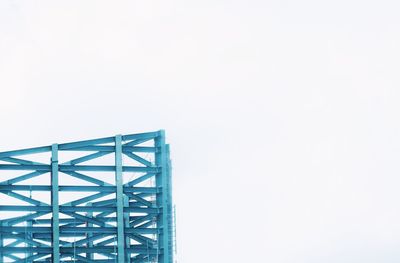 Low angle view of built structure against clear sky