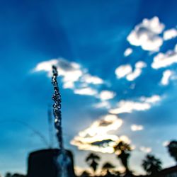 Low angle view of blue sky