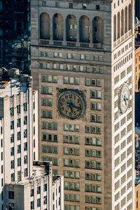 Low angle view of buildings in city