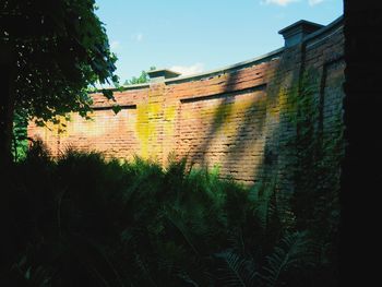 Low angle view of building against sky