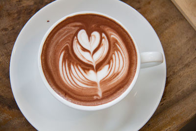 Close-up of coffee on table