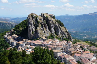 High angle view of a mountain