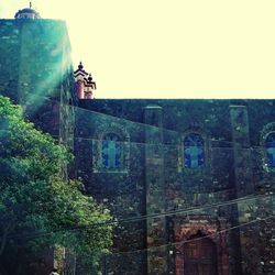 Old building against clear sky