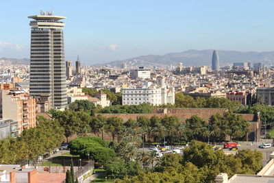 View of buildings in city