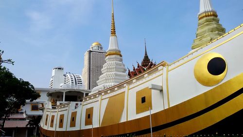 Low angle view of eiffel tower
