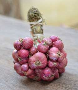 Close-up of berries on table