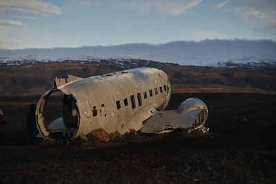 Abandoned airplane