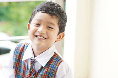 Portrait of smiling boy