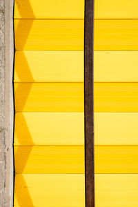 Full frame shot of yellow wall