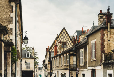 Low angle view of buildings in city