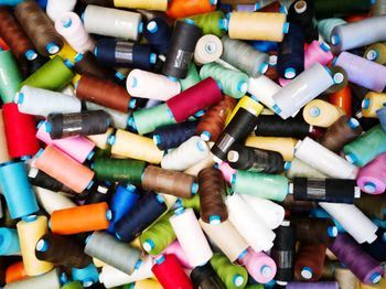 Full frame shot of multi colored pencils