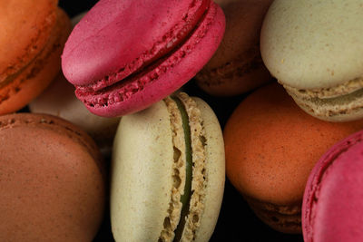 Close-up of macaroons